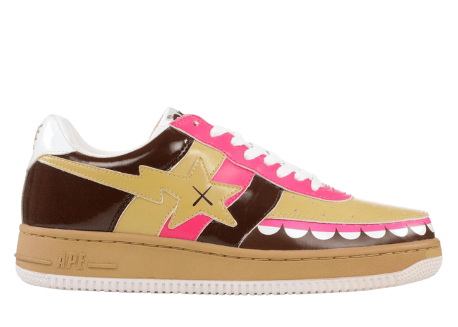 A Bathing Ape Bape Sta Low KAWS Chompers Orange Green - FS-029 620